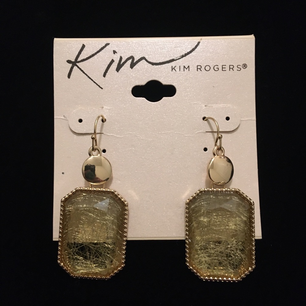 Kim Rogers Vintage Dangle Hook Earrings - Picture 3 of 8